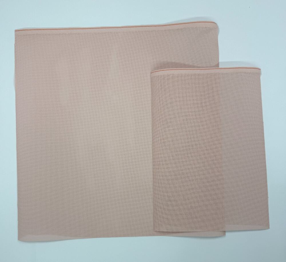 Zweigart 18ct Mono Deluxe Needlepoint Canvas Rose Blush Pink 2 Cuts Lot
